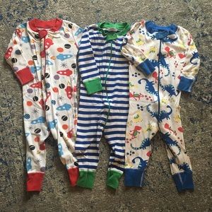 Lot of three Hanna Andersson size 70 jammies